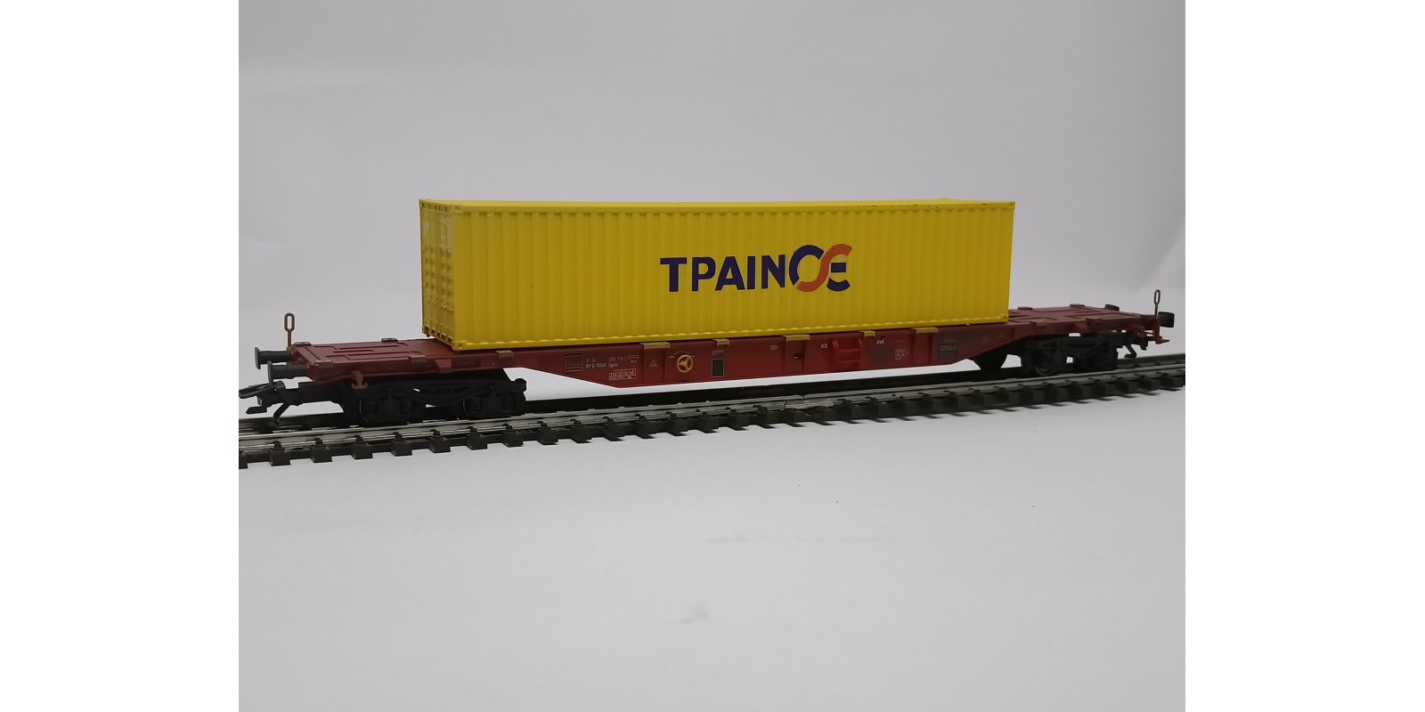 047057H1 Transport car loaded with Hi cube container "ΤΡΑΙΝΟΣΕ" 